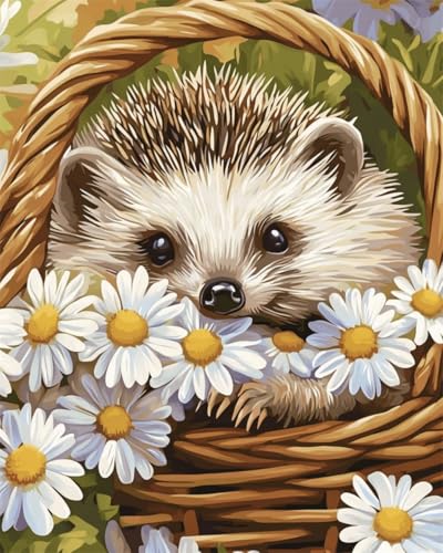 AMBATTERY DIY Set Erwachsene Igel Und Gänseblümchen Knüpfteppich Zum Selber Knüpfset Knüpfen Set 3D Teppich Tapisserie Set Für Erwachsene Anfänger Geschenk Latch Hook Kit 31x63in AMBATTERY DIY Set Erwachsene Igel Und Gänseblümchen Knüpfteppich Zum Selber Knüpfset Knüpfen Set 3D Teppich Tapisserie Set Für Erwachsene Anfänger Geschenk Latch Hook Kit 31x63in von AMBATTERY