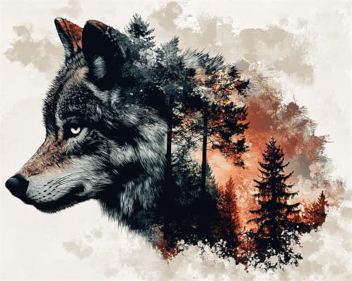 AMBATTERY DIY Teppich Knüpfen Set Erwachsene Fantasie Wald Wolf Tier Tapisserie Teppich Knüpf-Sets Kreuzstich Kit Knüpfen Set Für Erwachsene DIY Handwerk Geschenke Fußabtreter 21x29in AMBATTERY DIY Teppich Knüpfen Set Erwachsene Fantasie Wald Wolf Tier Tapisserie Teppich Knüpf-Sets Kreuzstich Kit Knüpfen Set Für Erwachsene DIY Handwerk Geschenke Fußabtreter 21x29in von AMBATTERY