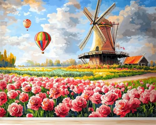 AMBATTERY DIY Teppich Knüpfen Set Erwachsene Rosen Und Heißluftballonlandschaft Knüpfteppich Für Erwachsene Zum Selber Knüpfen,DIY Knüpfsets Kreuzstich Teppich Set Mit Werkzeug Latch Hook Kit 23x35in AMBATTERY DIY Teppich Knüpfen Set Erwachsene Rosen Und Heißluftballonlandschaft Knüpfteppich Für Erwachsene Zum Selber Knüpfen,DIY Knüpfsets Kreuzstich Teppich Set Mit Werkzeug Latch Hook Kit 23x35in von AMBATTERY