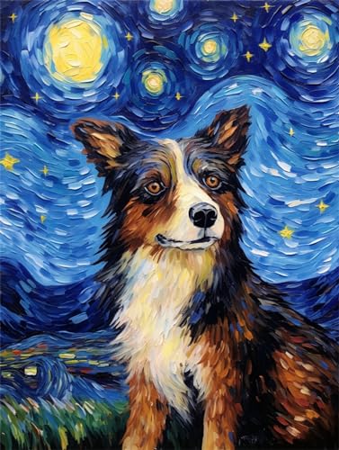 AMBATTERY Knüpfen Set Erwachsene Fantasy Hund Tier Riegel Haken Teppich Set Teppiche Knüpfen Kreuzstich Set Für Kinder Und Erwachsene Teppich Herstellung Werkzeugsatz 21x29in von AMBATTERY