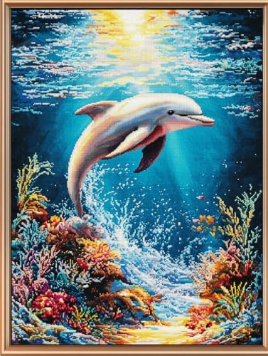 AMBATTERY Knüpfkissen Ozean Delphin Tier Knüpfset Mit Werkzeug Latch Hook Kit Knüpfteppich 3D Knüpfmatte Zum Selber Knüpfen Teppich Für Erwachsene Oder Anfänger 35x46in AMBATTERY Knüpfkissen Ozean Delphin Tier Knüpfset Mit Werkzeug Latch Hook Kit Knüpfteppich 3D Knüpfmatte Zum Selber Knüpfen Teppich Für Erwachsene Oder Anfänger 35x46in von AMBATTERY