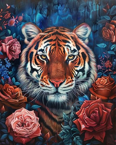 AMBATTERY Teppich Selber Machen Tiger Tier Und Blumen Knüpfset Mit Werkzeug Latch Hook Kit Knüpfteppich 3D Knüpfmatte Zum Selber Knüpfen Teppich Für Erwachsene Oder Anfänger 31x45in AMBATTERY Teppich Selber Machen Tiger Tier Und Blumen Knüpfset Mit Werkzeug Latch Hook Kit Knüpfteppich 3D Knüpfmatte Zum Selber Knüpfen Teppich Für Erwachsene Oder Anfänger 31x45in von AMBATTERY