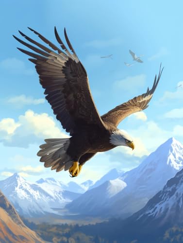 DIY Knüpfen Set Schneeberg Und Adlertier Knüpfhaken-Set Teppich-Stickerei Handarbeit DIY Erwachsene Bastelset Knüpf-Sets Tapisserie Groß 31x45in DIY Knüpfen Set Schneeberg Und Adlertier Knüpfhaken-Set Teppich-Stickerei Handarbeit DIY Erwachsene Bastelset Knüpf-Sets Tapisserie Groß 31x45in von AMBATTERY