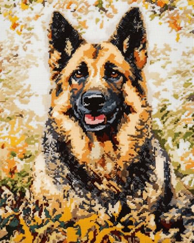 Diy Teppich Knüpfen Set Erwachsene Cartoon-Deutscher Schäferhund Knüpfset Mit Werkzeug Latch Hook Kit Knüpfteppich 3D Knüpfmatte Zum Selber Knüpfen Teppich Für Erwachsene Oder Anfänger 35x46in Diy Teppich Knüpfen Set Erwachsene Cartoon-Deutscher Schäferhund Knüpfset Mit Werkzeug Latch Hook Kit Knüpfteppich 3D Knüpfmatte Zum Selber Knüpfen Teppich Für Erwachsene Oder Anfänger 35x46in von AMBATTERY