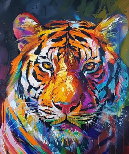 Teppich Selber Machen Abstraktes Tigertier DIY Knüpfhaken Kits Teppichherstellung Set Für Erwachsene,Wohnkultur Handarbeit Für Stricken 31x45in Teppich Selber Machen Abstraktes Tigertier DIY Knüpfhaken Kits Teppichherstellung Set Für Erwachsene,Wohnkultur Handarbeit Für Stricken 31x45in von AMBATTERY