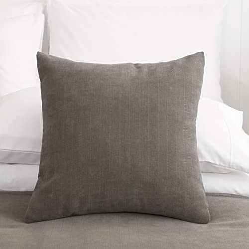 AMBERIS 2 Kissenbezüge (45×45cm)(ohne Einlage) Grau, Modern Style 2 Kissenbezüge (ohne Einlage) für Home Hotel Dekorationen von AMBERIS