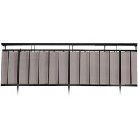 Z3719 BALKONABDECKUNG Polyester 445x76 cm hellgrau von AMBIANCE