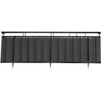 Z3720 BALKONABDECKUNG Polyester 445x76 cm hellgrau von AMBIANCE