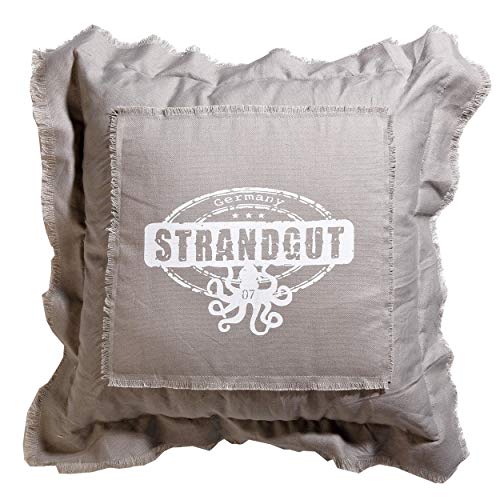 AMBIENTE HOME Strandgut07 Kissen 53 x 53 cm, beige von AMBIENTE HOME