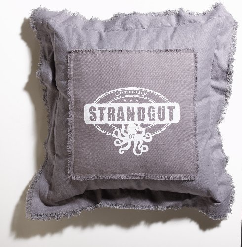 AMBIENTE HOME Strandgut07 Kissen 53 x 53 cm, grau von AMBIENTE HOME