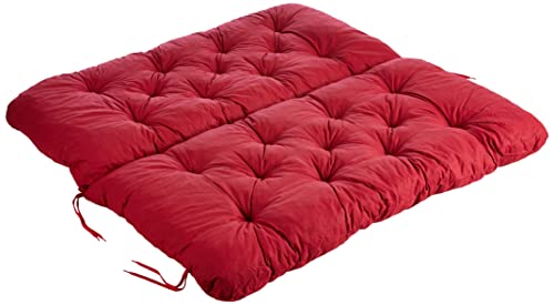 Ambientehome Sitzkissen und Rückenkissen Bank Hanko, rot, ca 100 x 98 x 8 cm, Bankauflage, Polsterauflage Ambientehome Sitzkissen und Rückenkissen Bank Hanko, rot, ca 100 x 98 x 8 cm, Bankauflage, Polsterauflage von AMBIENTE HOME