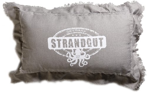Java Exclusiv 68395 Strandgut07 Kissen schlammfarben 50 x 30 cm, wasserabweisend von AMBIENTE HOME