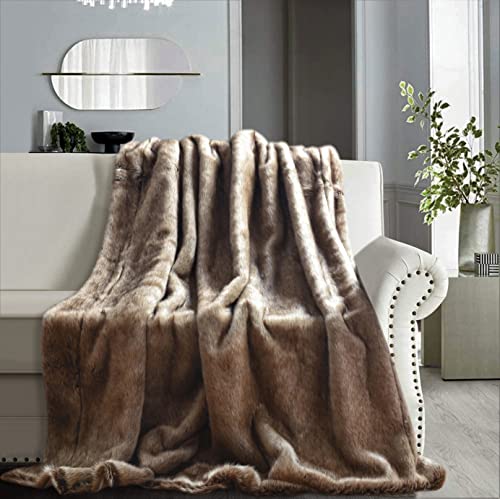 AMBIENTE-LEBENSART.DE Felldecke-Pelzdecke-Webpelz-Fellimitat-Überwurf- Kuscheldecke-Wohndecke-Sofadecke-Hochflor 150x200cm Steppenwolf von ambiente-lebensart.de