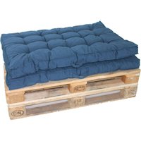 2er-Set Palettenkissen Loungekissen,120 x 80 cm, Blau/Grau von AMBIENTEHOME