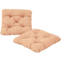 2er Set Sitzkissen Sessel, beige, ca 50 x 50 x 8 cm, Polsterauflage von AMBIENTEHOME