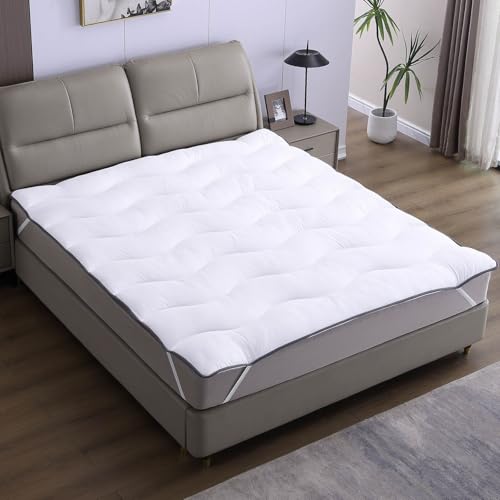 AMBINESS Matratzen Topper Wolke | 7 Größen | 80x200cm - 180x200cm | 7cm Dicker Matratzentopper | Beste Luftzirkulation temperaturregulierend Maschinenwaschbar | Öko-Tex | Boxspringbett | 80x200cm von AMBINESS