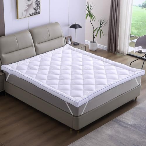 AMBINESS Matratzen Topper Jacquard | 7 Größen | 80x200cm - 180x200cm | 7cm Dicker Matratzentopper | Beste Luftzirkulation temperaturregulierend Maschinenwaschbar | Öko-Tex | Boxspringbett | 140x200cm AMBINESS Matratzen Topper Jacquard | 7 Größen | 80x200cm - 180x200cm | 7cm Dicker Matratzentopper | Beste Luftzirkulation temperaturregulierend Maschinenwaschbar | Öko-Tex | Boxspringbett | 140x200cm von AMBINESS