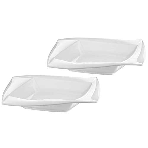 AMBITION 2er Set Suppenteller Diva 22 x 22 cm Porzellan Essteller Servierteller Tief Teller quadratisch weiß spülmaschinenfest AMBITION 2er Set Suppenteller Diva 22 x 22 cm Porzellan Essteller Servierteller Tief Teller quadratisch weiß spülmaschinenfest von AMBITION