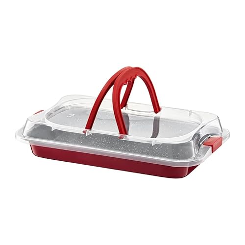 AMBITION Backblech 3in1 mit Transporthaube 36 x 23 x 9,5 cm Kuchen Transportbox Backform Auflaufform Transportbox antihaft rot AMBITION Backblech 3in1 mit Transporthaube 36 x 23 x 9,5 cm Kuchen Transportbox Backform Auflaufform Transportbox antihaft rot von AMBITION