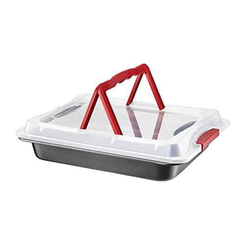 AMBITION Backblech 3in1 mit Transporthaube Kuchen Transportbox Backform zum Backen Transport Aufbewahren 42 x 29 x 9,5 cm AMBITION Backblech 3in1 mit Transporthaube Kuchen Transportbox Backform zum Backen Transport Aufbewahren 42 x 29 x 9,5 cm von AMBITION