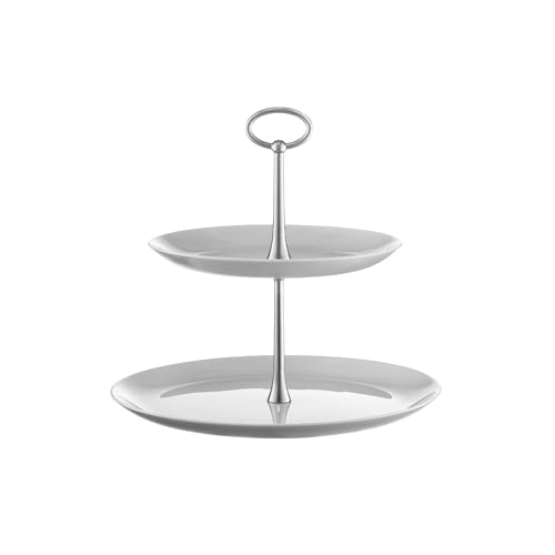 AMBITION Etagere 2 Etagen grau Valencia ⌀25 cm Glas Servierständer Edelstahl für Obst Kuchen Cupcakes rund AMBITION Etagere 2 Etagen grau Valencia ⌀25 cm Glas Servierständer Edelstahl für Obst Kuchen Cupcakes rund von AMBITION