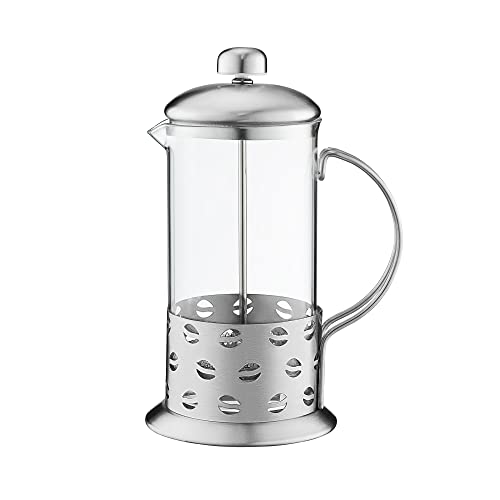 AMBITION French Press 600 ml Edelstahl Kaffeebereiter aus Glas rostfreier Filter Stahlrahmen mit Griff Kaffeebohnen AMBITION French Press 600 ml Edelstahl Kaffeebereiter aus Glas rostfreier Filter Stahlrahmen mit Griff Kaffeebohnen von AMBITION