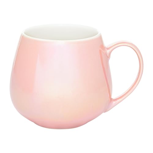AMBITION Große Tasse mit Henkel 380 ml Pearl Porzellanbecher für Kaffee Tee Cappuccino Perlenglanz gewölbte Form rosa AMBITION Große Tasse mit Henkel 380 ml Pearl Porzellanbecher für Kaffee Tee Cappuccino Perlenglanz gewölbte Form rosa von AMBITION