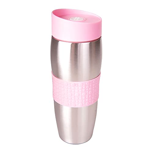 AMBITION Isolierbecher 400 ml Kaffeebecher to go Edelstahl dicht Quick Press Verschluss rosa Farbe Garden Kollektion AMBITION Isolierbecher 400 ml Kaffeebecher to go Edelstahl dicht Quick Press Verschluss rosa Farbe Garden Kollektion von AMBITION