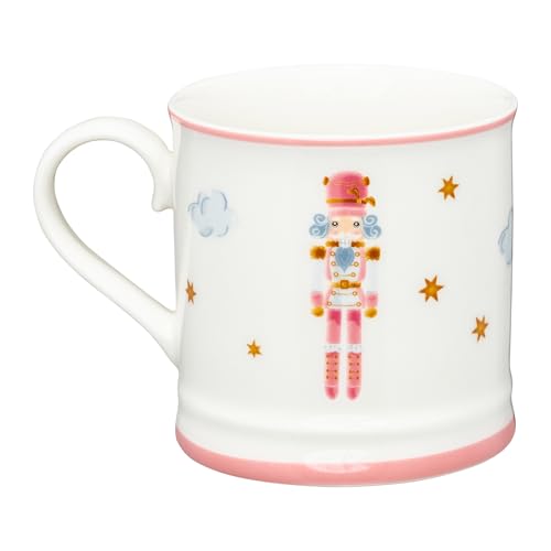 AMBITION Kaffeetasse Porzellan 380 ml Ballett Weihnachtstasse Nussknacker im Pastellton Spülmaschine & Mikrowelle von AMBITION