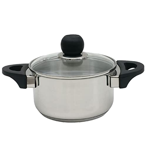 AMBITION Kochtopf mit Deckel Vikos 1.8 L Topf Suppentopf Gemüsetopf Kartoffeltopf Sossentopf Kleintopf Edelstahl Induktion von AMBITION