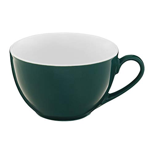 AMBITION Tasse Aura Green 220 ml Kaffeetasse Trinktasse Teebecher Kaffeebecher Tasse mit Henkel Porzellan modern elegant von AMBITION