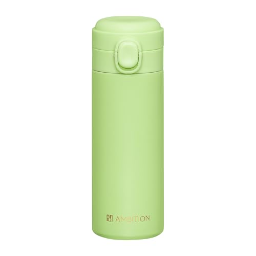 AMBITION Thermobecher Kaffee to go 390 ml Alice Isolierbecher Edelstahl Klappverschlusssystem dicht grün von AMBITION