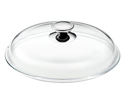 AMBITION Topfdeckel Loren Hoch 28 cm Glasdeckel Pfannendeckel Kochtopfdeckel aus Hitzebeständigem Glas mit Griff Universaldeckel von AMBITION