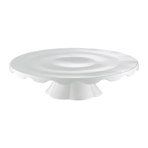 AMBITION Tortenständer mit Fuß Deko Rand ⌀ 30 cm Tortenplatte Porzellan weiß für Kuchen Muffins Kekse rund AMBITION Tortenständer mit Fuß Deko Rand ⌀ 30 cm Tortenplatte Porzellan weiß für Kuchen Muffins Kekse rund von AMBITION