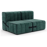 Ambivalenz - Curt Sofa Set 4, serpentine / grün, (Barcelona - V3347 / 39) von AMBIVALENZ