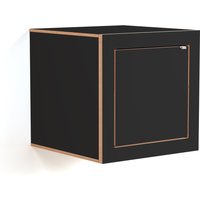 Ambivalenz - Fläpps Box Nachttisch 40 x 40 cm, schwarz von AMBIVALENZ