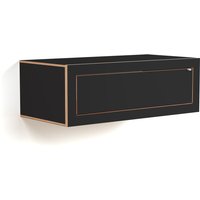 Ambivalenz - Fläpps Box Wandkonsole 80 x 27 cm, schwarz von AMBIVALENZ