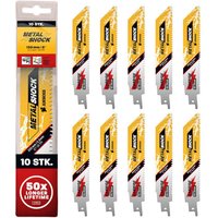 Amboss Werkzeuge - 10x Amboss Metal Shock Säbelsägeblatt Länge 150 mm 10 ZpZ von AMBOSS WERKZEUGE