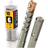 10x Bohrer SDS Plus Schaft - Ø:6 mm - GL: 110 mm von AMBOSS WERKZEUGE