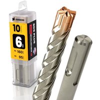 10x Bohrer SDS Plus Schaft - Ø:6 mm - GL: 160 mm von AMBOSS WERKZEUGE