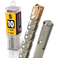 5x Bohrer SDS Plus Schaft - Ø:10 mm - GL: 210 mm von AMBOSS WERKZEUGE