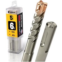 Amboss Werkzeuge - 5x Bohrer sds Plus Schaft - Ø:6 mm - gl: 110 mm von AMBOSS WERKZEUGE