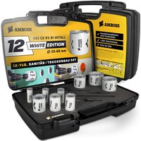 Amboss Werkzeuge - Amboss M42 BiMetall Lochsägen Set White Edition 12 - 12tlg. Ø20 von AMBOSS WERKZEUGE