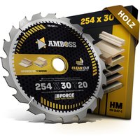 Amboss Werkzeuge - hm Kreissägeblatt - 254 x 2.8/1.8 x 30 Z20 wz von AMBOSS WERKZEUGE