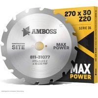 Amboss Werkzeuge - hm Kreissägeblatt - 270 x 3.2/2.2 x 30 Z20 fwf von AMBOSS WERKZEUGE