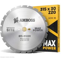 Amboss Werkzeuge - hm Kreissägeblatt - 315 x 3.2/2.2 x 30 Z20 fwf von AMBOSS WERKZEUGE