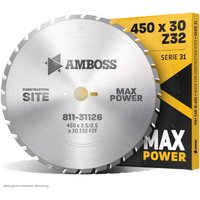 Amboss Werkzeuge - hm Kreissägeblatt - 450 x 3.5/2.5 x 30 Z32 fwf von AMBOSS WERKZEUGE