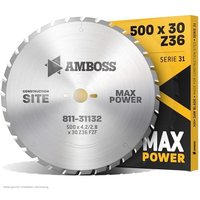 Amboss Werkzeuge - hm Kreissägeblatt - 500 x 4/2.8 x 30 Z36 fwf von AMBOSS WERKZEUGE