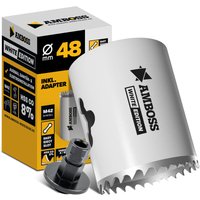 Amboss Werkzeuge - hss M42 Amboss Lochsäge ø 48 mm (mit Adapter) von AMBOSS WERKZEUGE