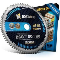 Hm Kreissägeblatt - 260 x 2.1/1.6 x 30 Z80 tf Hm Kreissägeblatt - 260 x 2.1/1.6 x 30 Z80 tf von AMBOSS WERKZEUGE